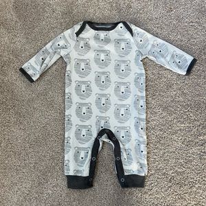 bear print one piece